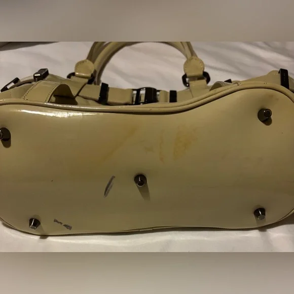 Burberry Cream Patent Leather Tote - Picture 10 of 14